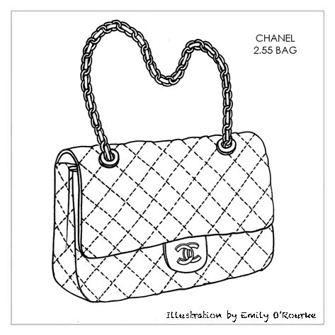 borsa di chanel da colorare|borsa chanel 2.55.